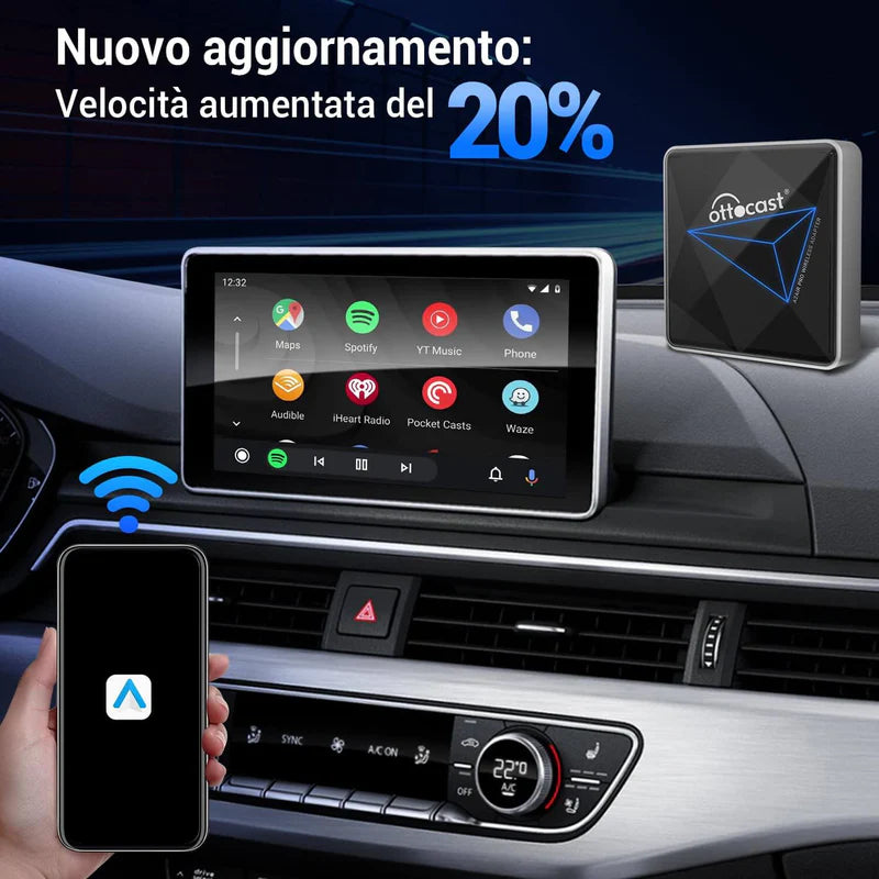 Ottocast® A2Air Pro Adattatore Android Auto Wireless